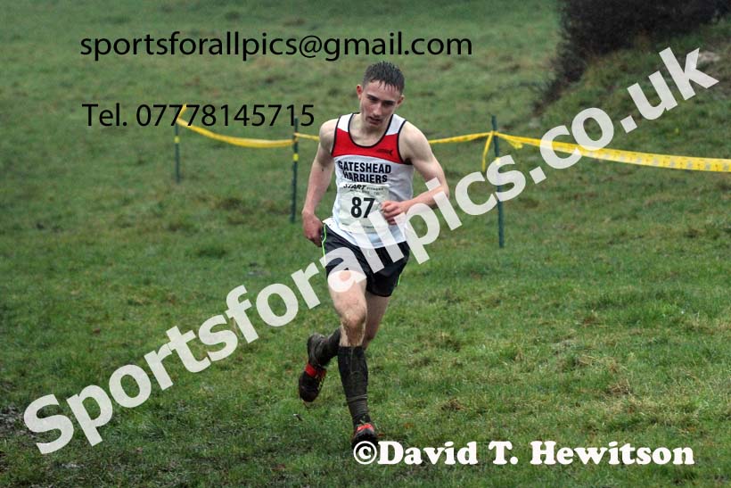 Mens under-17s, NECAA Junior Cross Country Relays, Thornley Farm, Peterlee, Saturday, December 12th. Photo: David T. Hewitson/Sports for All Pics